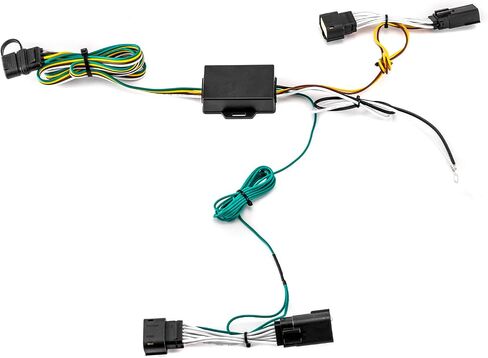 Wsays 4-Pin Trailer Wiring Harness Plug & Play Connect Trailer Tail Lights أضواء إشارة الفرامل وإشارات الانعطاف المتوافقة مع 2018+ Jeep Wrangler JL/JLU & Gladiator in Kuwait