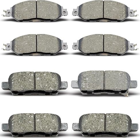 D1415 D1649 Front Rear Ceramic Brake Pads Set Fit For 2013-2019 Nissan Pathfinder, 2015-2019 Nissan Murano, 2014-2019 Infiniti QX60, 2013 Infiniti JX35 in Saudi Arabia