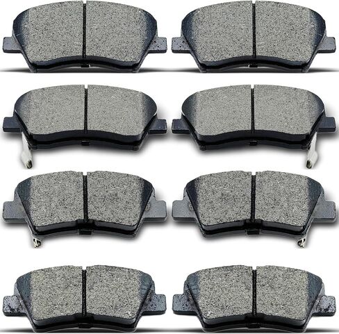 D1812 D1912 8pcs Ceramic Front Rear Brake Pads With Clips Fit For 2017-2020 For Hyundai Elantra,2017-2022 For Ioniq,2017-2022 For Kia Niro in Saudi Arabia