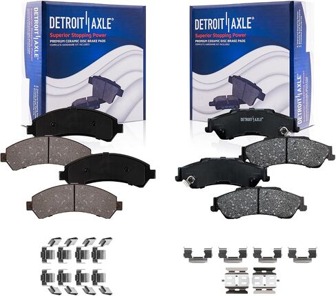Detroit Axle - Brake Pads for Chevrolet Blazer S10 GMC Jimmy Sonoma Isuzu Hombre Bravada Ceramic Brake Pads Front and Rear Replacement in Saudi Arabia