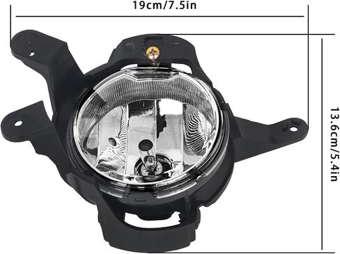 LABLT Clear Lens Driving Fog Lamps Assembly Replacement for Cruze 2011 2012 2013 2014 Fog Lights Driver Left Side Replacement for 95169824 GM2592300 in Saudi Arabia