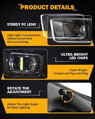 Auxbeam LED Fog Lights with Amber Halo DRL DOT Approved for Chevy Silverado 2008-2014 Avalanche 2007-2013 Suburban 2007-2015 Tahoe 2007-2015 GMC Sierra Yukon Pickup Truck, LED Bumper Driving Fog Lamps in Saudi Arabia