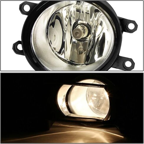 Auto Dynasty Fog Lights Assembly Compatible with 2007-2009 Camry Front Bumper Driving Fog Lamps w/Switch and Bezel, Driver and Passenger Side, Amber Lens in Saudi Arabia