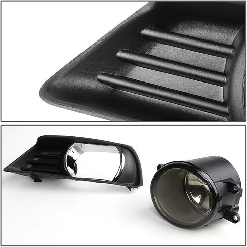 Auto Dynasty Fog Lights Assembly Compatible with 2007-2009 Camry Front Bumper Driving Fog Lamps w/Switch and Bezel, Driver and Passenger Side, Amber Lens in Saudi Arabia