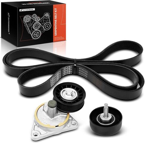 A-Premium Engine Serpentine Belt Drive Kit Compatible with Ford Escape 2002-2004, Focus 2003-2004 & Mazda Tribute 2002-2004 - DOHC 2.0L in Saudi Arabia