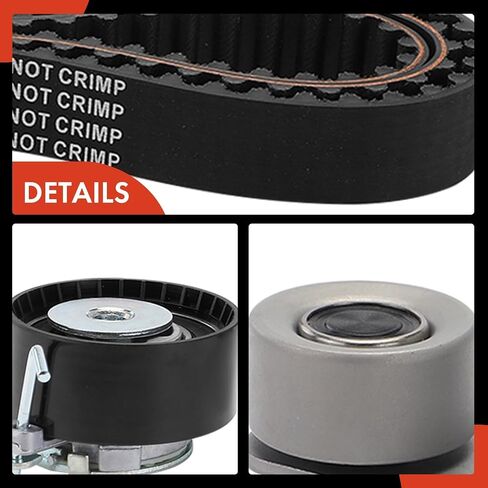 A-Premium Engine Timing Belt Kit Compatible with Volvo Cars - C70 2006-2012, C30 2007-2012, S40 2004-2011, V50 2005-2008/2010-2011 - 2.4L 2.5L in Saudi Arabia