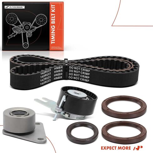 A-Premium Engine Timing Belt Kit Compatible with Volvo Cars - C70 2006-2012, C30 2007-2012, S40 2004-2011, V50 2005-2008/2010-2011 - 2.4L 2.5L in Saudi Arabia