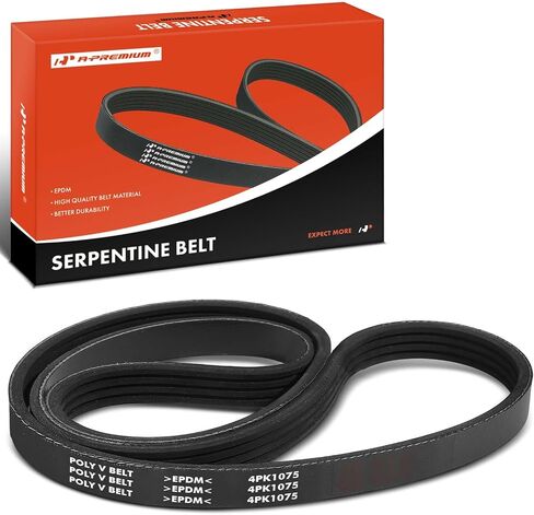 A-Premium Engine Serpentine Drive Belt Compatible with Suzuki Grand Vitara 2006 2007 2008, V6 2.7L, Location - Power Steering and Air Conditioning in Saudi Arabia