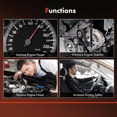 A-Premium Engine Serpentine Drive Belt Compatible with Suzuki Grand Vitara 2006 2007 2008, V6 2.7L, Location - Power Steering and Air Conditioning in Saudi Arabia
