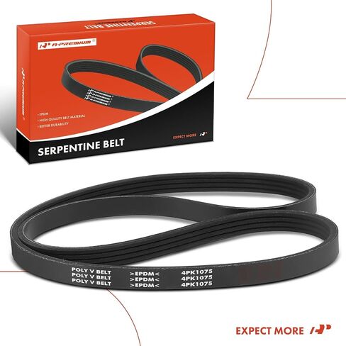 A-Premium Engine Serpentine Drive Belt Compatible with Suzuki Grand Vitara 2006 2007 2008, V6 2.7L, Location - Power Steering and Air Conditioning in Saudi Arabia