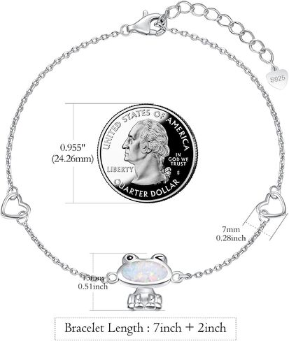 Palpitate Bunny Bracelets for Women Rabbit Bracelet 925 Sterling Silver Bunny Jewelry Cute Animals Easter Gifts for Women Her Adjustable Chain in Kuwait