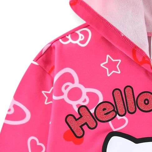 Hello Kitty Sanrio Girls Zip Up Hoodie for Toddler and Big Kids in Saudi Arabia