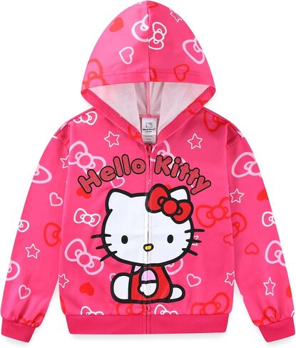 Hello Kitty Sanrio Girls Zip Up Hoodie for Toddler and Big Kids in Saudi Arabia