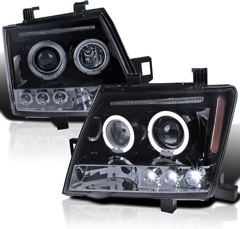 SPEC-D ضبط المصابيح الأمامية لجهاز العرض LED المتوافقة مع 2005-2015 Nissan Xterra، مجموعة المصابيح الأمامية اليسرى + اليمنى in Saudi Arabia