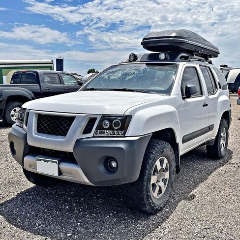 SPEC-D ضبط المصابيح الأمامية لجهاز العرض LED المتوافقة مع 2005-2015 Nissan Xterra، مجموعة المصابيح الأمامية اليسرى + اليمنى in Saudi Arabia