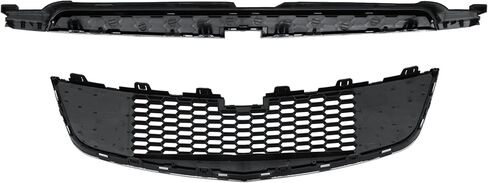 PENSUN Front Bumper Upper & Lower Grille Fit For Chevrolet Chevy Cruze 2011 2012 2013 2014 Grill Black With Chrome Set Of 2 Pcs in Kuwait