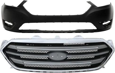 PENSUN Front Bumper Upper Grille Fit for 2013 2014 2015 2016 2017 2018 2019 Ford Taurus, FO1000666/DG1Z17D957AAPTM in Kuwait