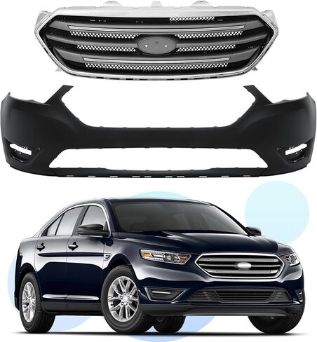 PENSUN Front Bumper Upper Grille Fit for 2013 2014 2015 2016 2017 2018 2019 Ford Taurus, FO1000666/DG1Z17D957AAPTM in Kuwait