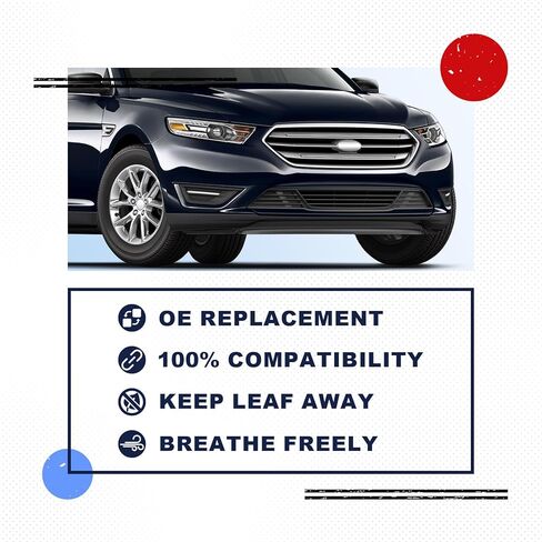 PENSUN Front Bumper Upper Grille Fit for 2013 2014 2015 2016 2017 2018 2019 Ford Taurus, FO1000666/DG1Z17D957AAPTM in Kuwait