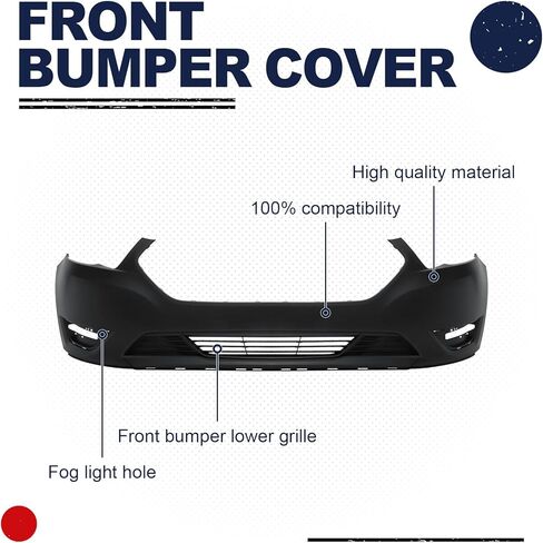 PENSUN Front Bumper Upper Grille Fit for 2013 2014 2015 2016 2017 2018 2019 Ford Taurus, FO1000666/DG1Z17D957AAPTM in Kuwait