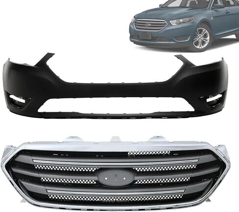 PENSUN Front Bumper Upper Grille Fit for 2013 2014 2015 2016 2017 2018 2019 Ford Taurus, FO1000666/DG1Z17D957AAPTM in Kuwait