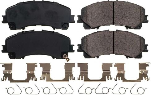 Power Stop Front Brake Kit For Infiniti Q50 2014-20 |Q60 2017-20 |QX50 2016-17 |Nissan Rogue 2014-19 - Ceramic Brake Pads With Installation Hardware, 17-1736 in Saudi Arabia