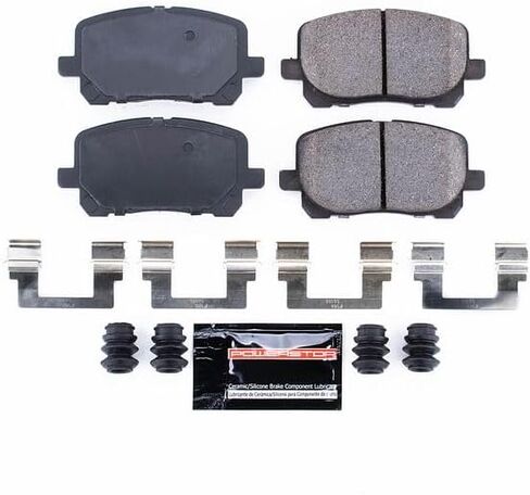 Power Stop Z23-923 Front Z23 Evolution Sport Carbon Fiber Infused Ceramic Brake Pads with Hardware in Saudi Arabia