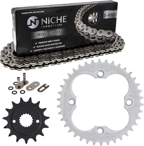 مجموعة سلسلة الاضراس محرك المتخصصة لهوندا Sportrax 400 TRX400EX الجبهة 15 الخلفية 38 الأسنان 520V-X X-Ring 94 وصلات in Kuwait