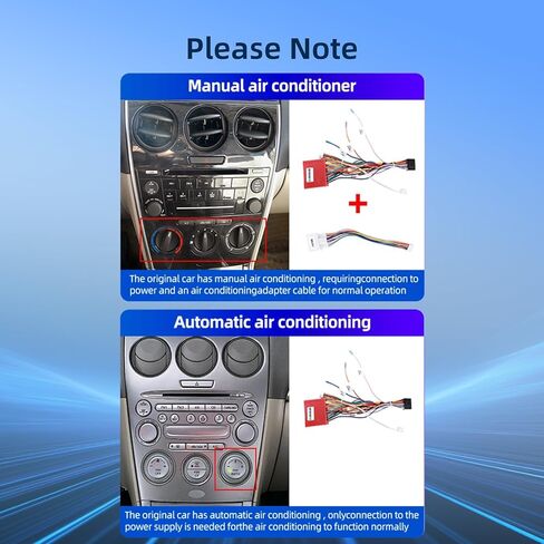 [2+64G] ستيريو سيارة Android 13 لسيارة Mazda 6 2002-2008 - Apple Carplay & Android Auto - شاشة لمس عالية الدقة 9 بوصة EQ Audio - WiFi، ملاحة GPS، وصلة مرآة، SWC + كاميرا احتياطية AHD + Canbus in Kuwait