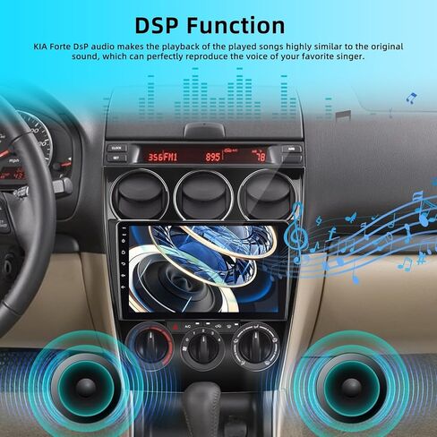 [2+64G] ستيريو سيارة Android 13 لسيارة Mazda 6 2002-2008 - Apple Carplay & Android Auto - شاشة لمس عالية الدقة 9 بوصة EQ Audio - WiFi، ملاحة GPS، وصلة مرآة، SWC + كاميرا احتياطية AHD + Canbus in Kuwait