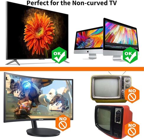 TV/PC Top Shelf Mount, Adjustable Monitor Top Shelf Wide Platform Screen Storage Bracket, TV Mounted Shelf for Routers, Cable Boxes, Games Consoles, DVD Player and Remote - 11.8 x 4.7 Inch in Saudi Arabia
