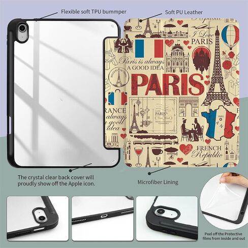 Smart Folio Case for ipad 10th Generation case,Cute 10.9 inch ipad case 10th Generation,Artsy 10th gen ipad case with Shockproof Frame,Clear Back,Pencil Holder,Auto Sleep/Wake,Galaxy in Saudi Arabia