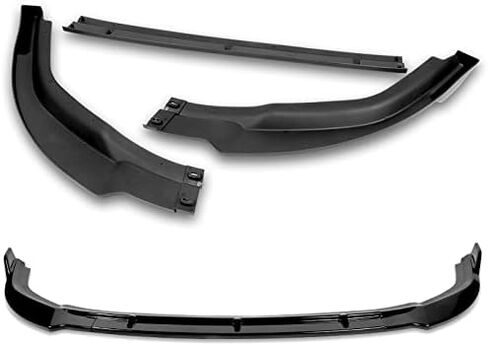 EPARTS 3 Pieces Style Front Bumper Lip Spoiler Splitter Chin Side Body Kit Trim Protection Compatible with 2006-2008 Honda Civic 2DR/Coupe (Painted Carbon Fiber Style) in Saudi Arabia