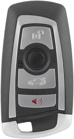 Key Fob Cover Shell Case Replacement 4 Buttons Key Fob Remote Control Shell Case - Compatible for BMW 1 2 3 4 5 6 7 Series E90 E92 E93 X5 F10 F20 F30 F40 in Saudi Arabia