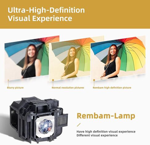 ELPLP96 V13H010L96 Projector Replacement Compatible Lamp with Housing for EPSON Powerlite Home Cinema 2100 2150 1060 660 760hd VS250 VS350 VS355 EX9210 EX9220 EX3260 EX5260 EX7260 in Kuwait
