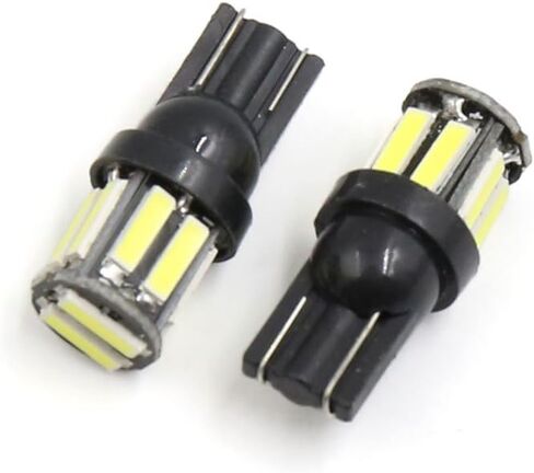 Uxcell 4 قطع T10 أبيض 10 7020 LEDs سيارة إسفين لوحة ضوء داخلي W5W 192 158 194 in Saudi Arabia