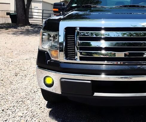 iJDMTOY عدسة صفراء LED مجموعة مصابيح الضباب الخفيفة المتوافقة مع 2006-2014 Ford F150، تتضمن (2) مكعبات LED عالية الطاقة 2x3 CRE LED، وأقواس تثبيت موقع Foglight وأسلاك/محول in Saudi Arabia