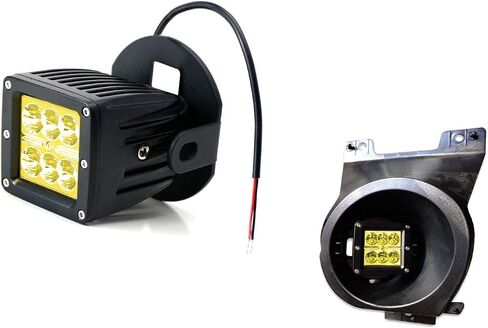 iJDMTOY عدسة صفراء LED مجموعة مصابيح الضباب الخفيفة المتوافقة مع 2006-2014 Ford F150، تتضمن (2) مكعبات LED عالية الطاقة 2x3 CRE LED، وأقواس تثبيت موقع Foglight وأسلاك/محول in Saudi Arabia