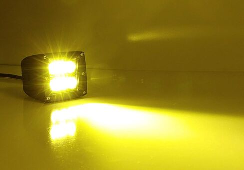 iJDMTOY عدسة صفراء LED مجموعة مصابيح الضباب الخفيفة المتوافقة مع 2006-2014 Ford F150، تتضمن (2) مكعبات LED عالية الطاقة 2x3 CRE LED، وأقواس تثبيت موقع Foglight وأسلاك/محول in Saudi Arabia