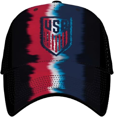 صبار الصحراء الولايات المتحدة لكرة القدم قبعة البيسبول USMNT الولايات المتحدة الأمريكية فريق الرجال الوطني الحواف القبعات المطرزة قبعة حزام القماش قابل للتعديل الكبار (الولايات المتحدة الأمريكية لكرة القدم على غرار E1، أسود) in Saudi Arabia
