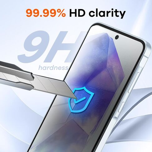 4+4 عبوات لهاتف Samsung Galaxy A15 5G واقي شاشة وواقي كاميرا لعدسة الهاتف، واقي هاتف خلوي من الزجاج المقوى 9H، جراب كاميرا هاتف مضاد لبصمات الأصابع in Kuwait