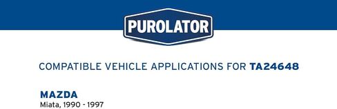 فلتر هواء Purolator TA24648 PurolatorTECH متوافق مع 1990-1997 Mazda Miata in Saudi Arabia