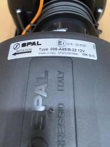 SPAL Blower Motor for 12volts with 3 Speed Resistor - 006-A45-B-22 (OEM) in Saudi Arabia