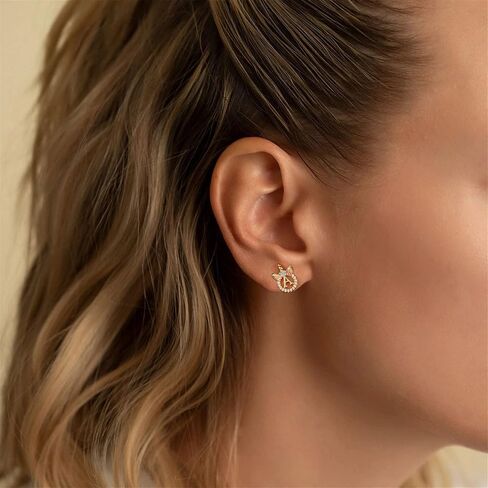 Earrings for Girls - Sterling Silver Girls Earrings Kids Earrings Hypoallergenic Earrings for Girls 8 9 10 11 12 Toddler Little Girls Unicorn Gifts for Girls Trendy Stuff | Gift for Teen Girls Jewelry in Kuwait