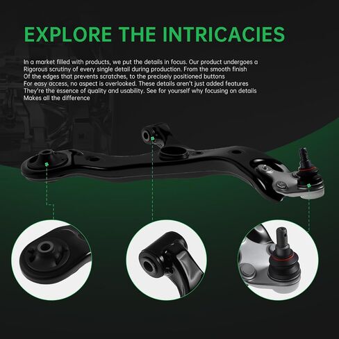 AUQDD 6Pc Front End Suspension Kit Fit For 12-18 To-yota Prius V, 17-18 Corolla iM /08-15 Sc-ion xB, 2 Lower Control Arm w/Ball Joint 2 Sway Bar Link 2 Outer Tie Rod End (# K641289 ES800341 K750043) in Saudi Arabia