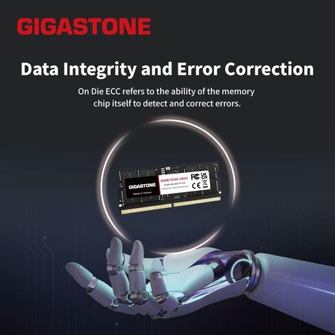 【ذاكرة الوصول العشوائي DDR5】 مجموعة GIGASTONE 64 جيجابايت (2 × 32 جيجابايت) DDR5 4800 ميجا هرتز PC5-38400 CL 40-40-40-77 1.1 فولت SODIMM 262 Pin غير مخزنة وغير ECC ترقية ذاكرة الكمبيوتر المحمول عالية الأداء in Kuwait