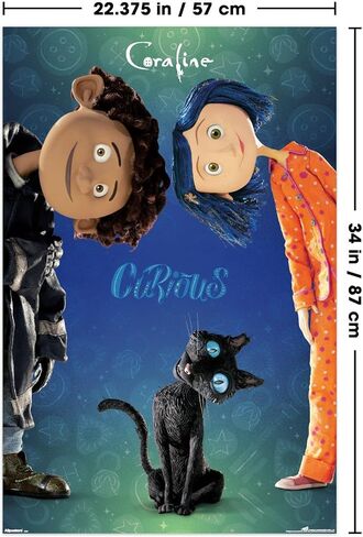 Trends International Coraline - Curious Wall Poster, 34L x 22.4W, Unframed Version in Saudi Arabia