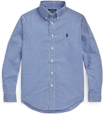 Polo Ralph Lauren Boys' Gingham Cotton Poplin Shirt (Big Kids) in Saudi Arabia