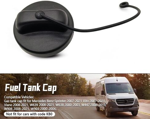 A0004704605 Gas Cap Compatible with Mercedes Benz Sprinter VAN, Fuel Tank Filler Cap Replace A0004705805, A0004703105 in Kuwait