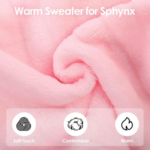 SUNFURA Sweaters for Cats, Hairless Sphynx Cat Sweater Kitten Pullover with Sleeves, Warm and Soft Cat Pajamas Fleece Cat Sweatshirt Jumpsuit, Turtleneck Cat Clothes for Fall Winter, Gray S in Saudi Arabia